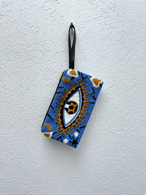 Evil Eye Wayuu Clutch / Pouch