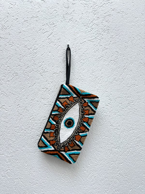 Evil Eye Wayuu Clutch / Pouch