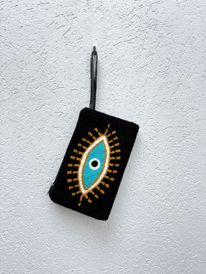 Open image in slideshow, Evil Eye Wayuu Clutch / Pouch
